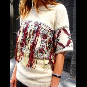 Isabel Marant Yoan Short Sleeve Alpaca Sweater
